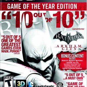 BATMAN Arkham City Game of the year edition ps3 game
